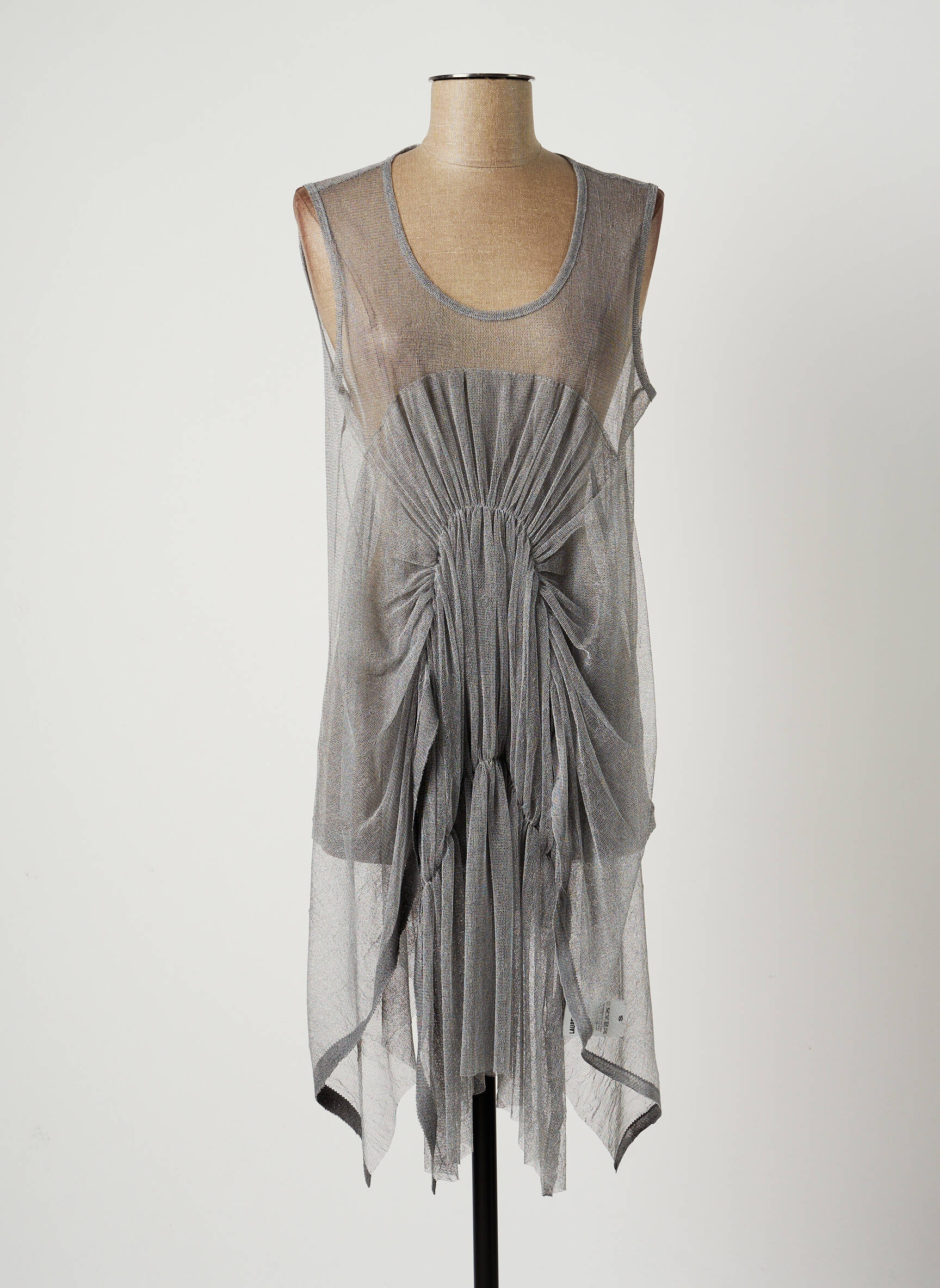 Lauren Vidal Tuniquesansmanche Femme couleur gris