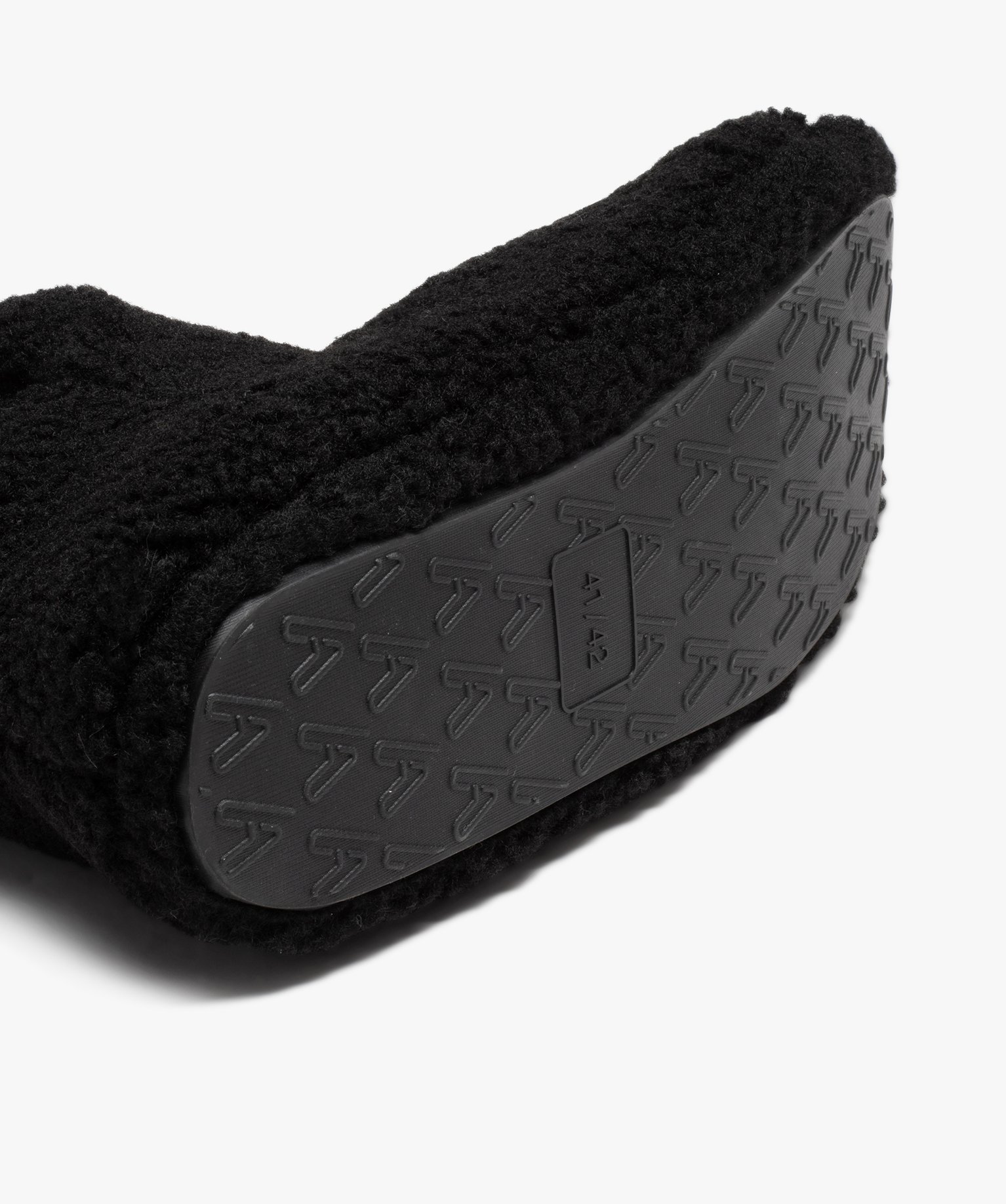 Chaussons homme boots unis en textile sherpa noir | GEMO