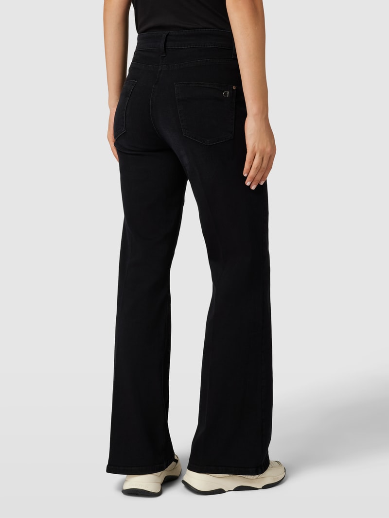 Flared Leg Jeans mit Stretch-Anteil Modell 'FAE' in schwarz