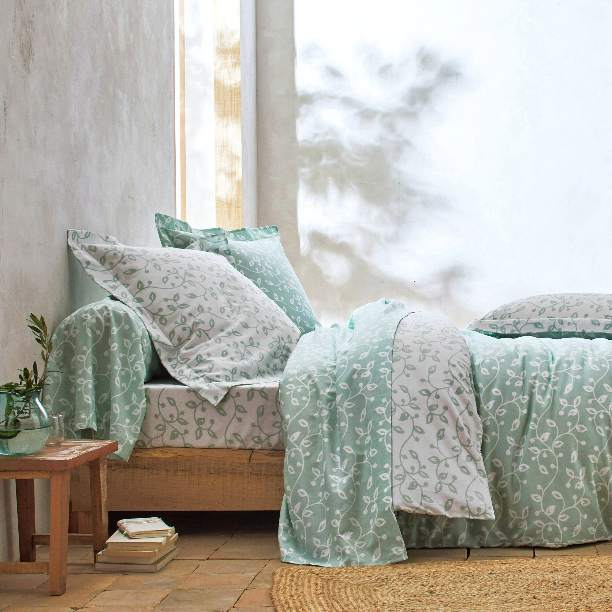 Linge de lit Héritage en coton à motifs volutes