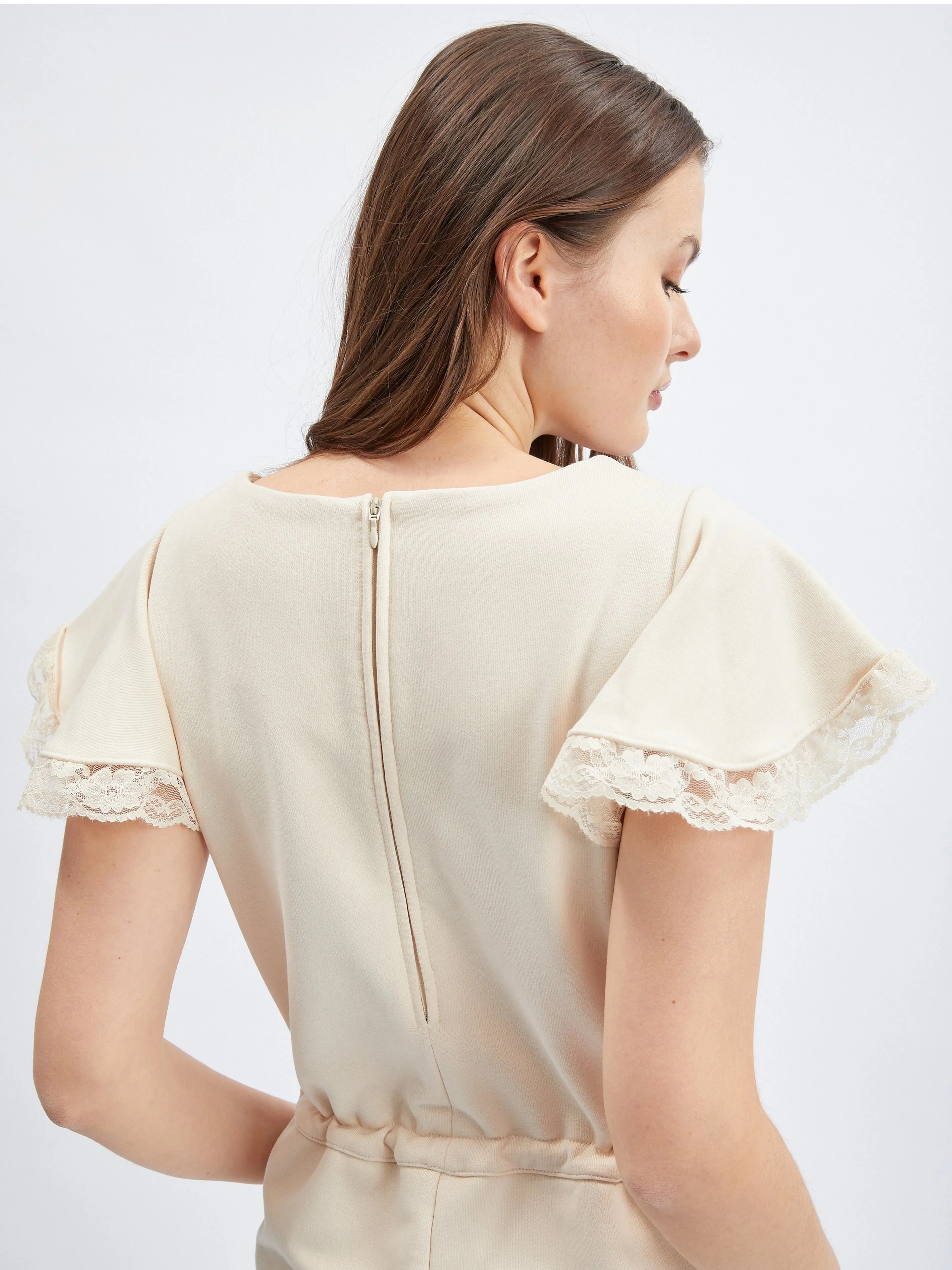 Cremefarbener Damen-Overall ORSAY