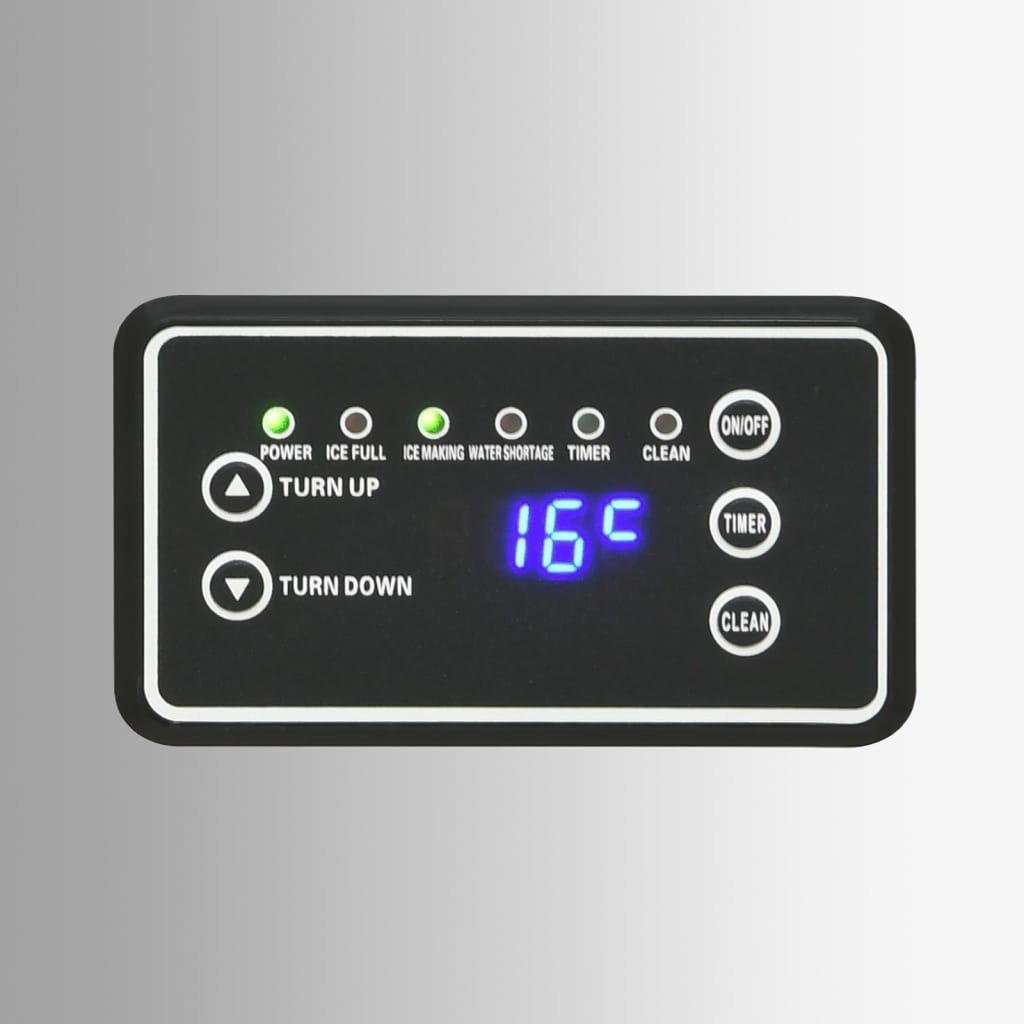 vidaXL Eiswürfelmaschine Eiswürfelmaschine Silbern 45 kg / 24 h