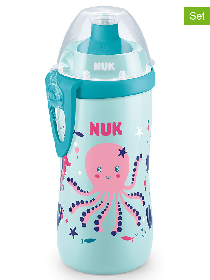 NUK 2er Set: Trinkflasche 