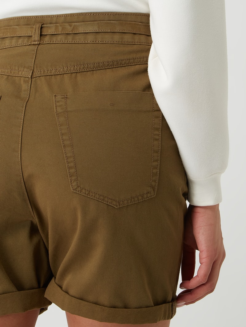 Shorts aus Pima-Baumwolle in khaki