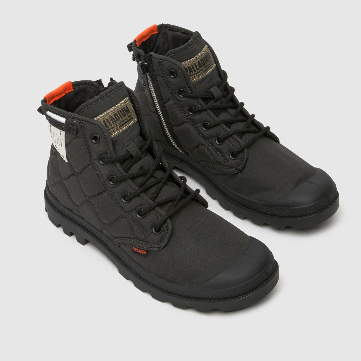 Palladium – Pampa – Svarta, omklädda sneakers