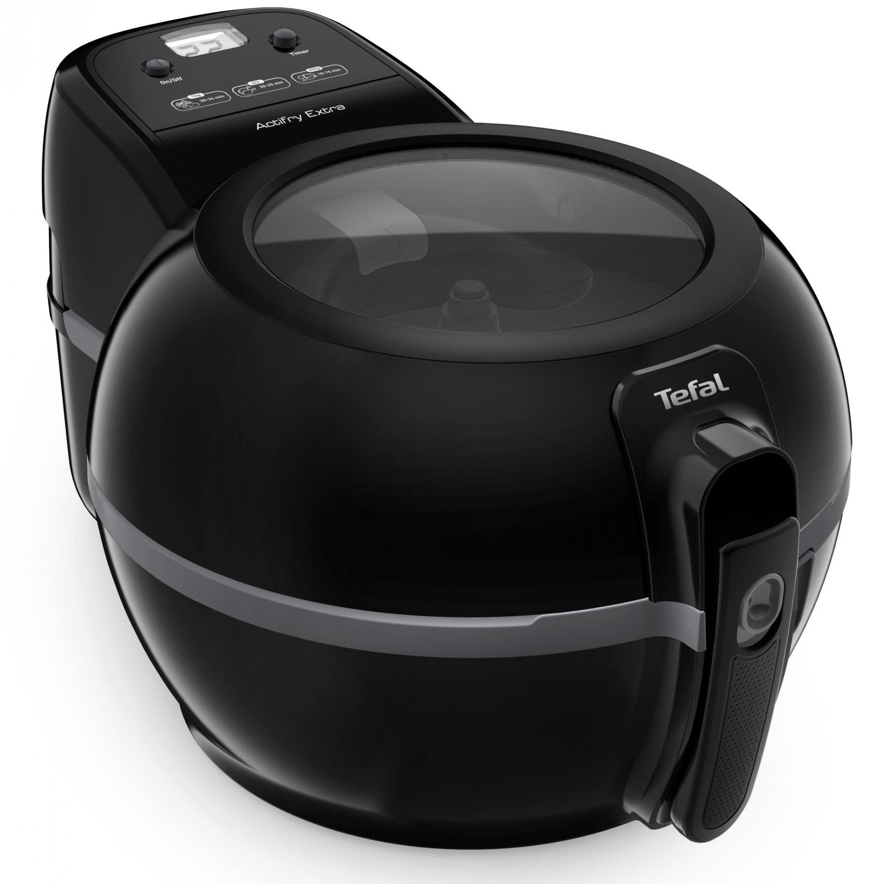 Tefal Heißluftfritteuse FZ 722815 ActiFry Extra, 1550 W, Kapazität: 1,2 kg, High Speed AirFlow, rotierender Rührarm, Wärmeisoliertes Gehäuse, Timer-Funktion