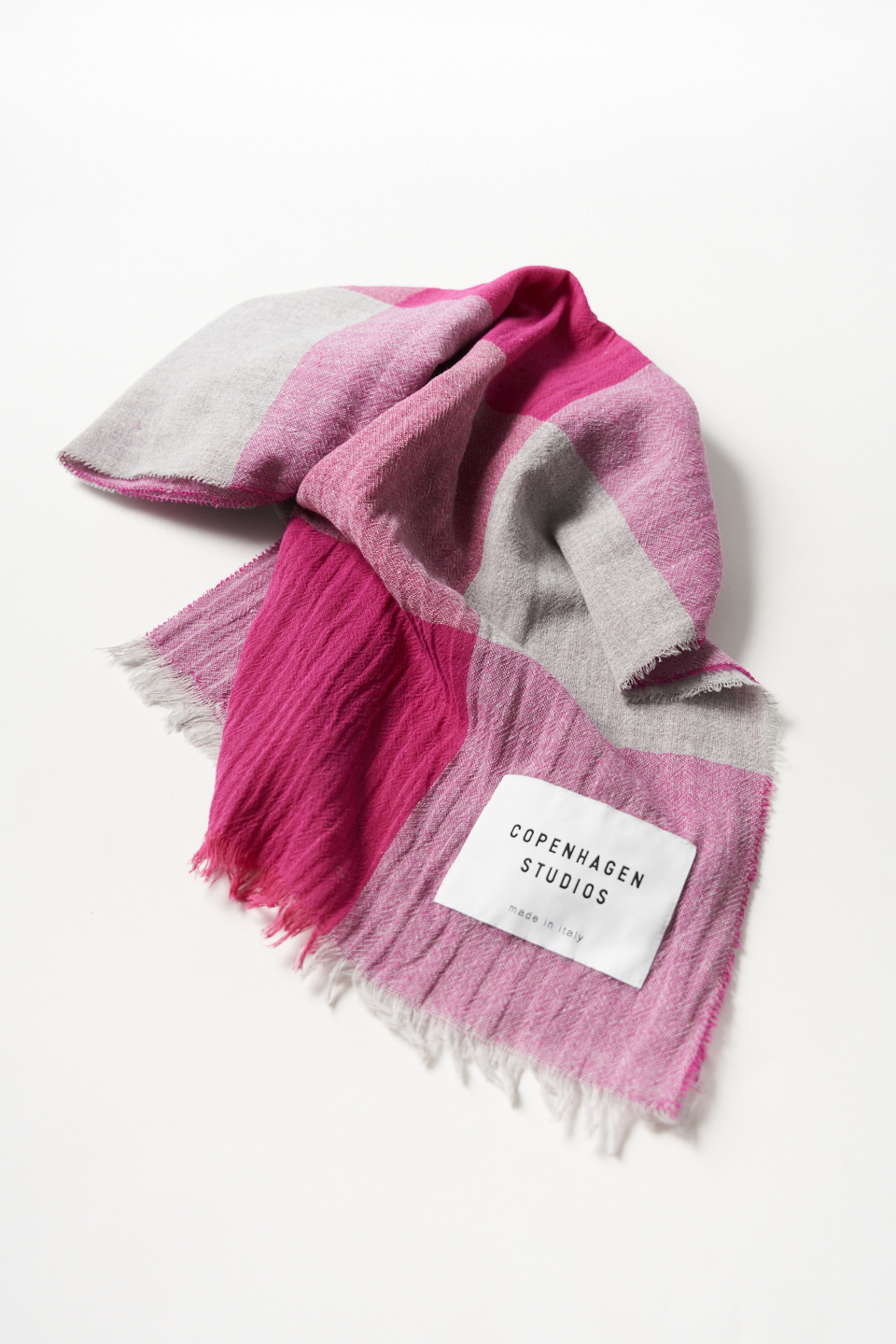 CPH SHAWL 7 cotton mix light grey/rose