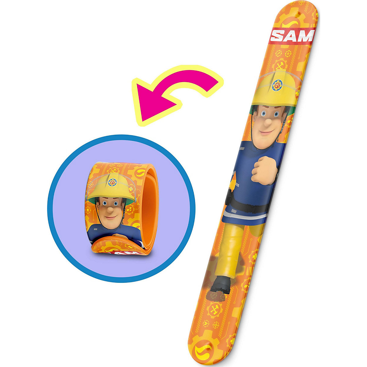 Slap-Snap-Bands Fireman Sam 6 Stück
