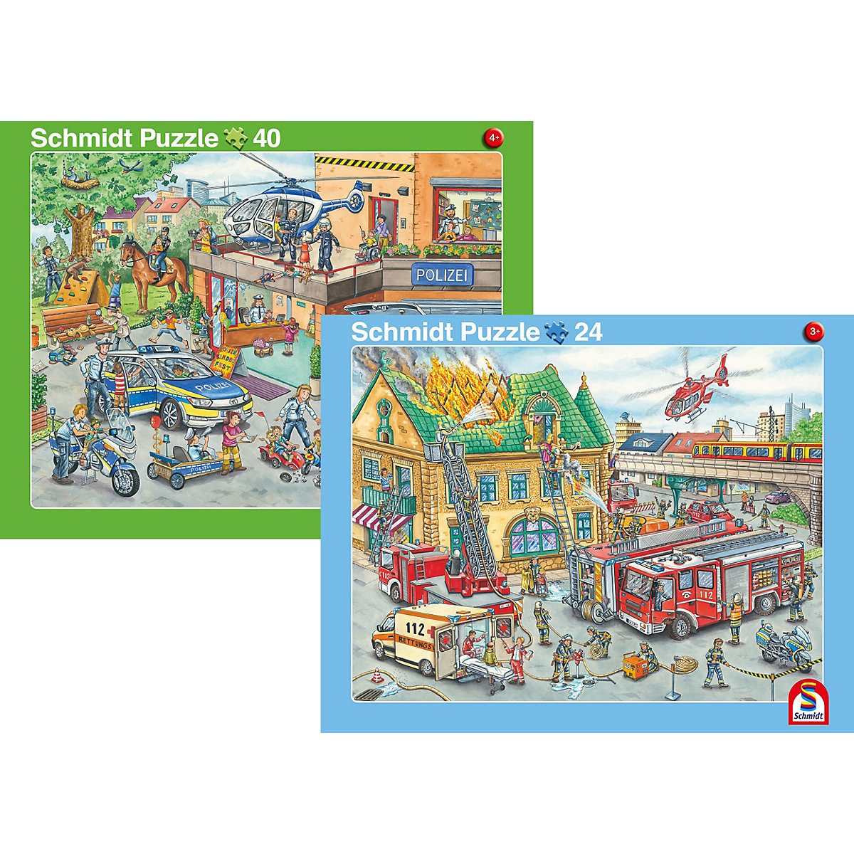 Puzzle - Polizei/Feuerwehr (40/24 Teile)