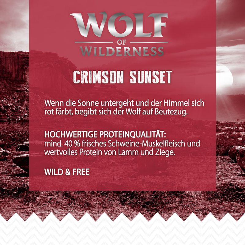 Wolf of Wilderness 'Crimson Sunset' - Lamm & Ziege