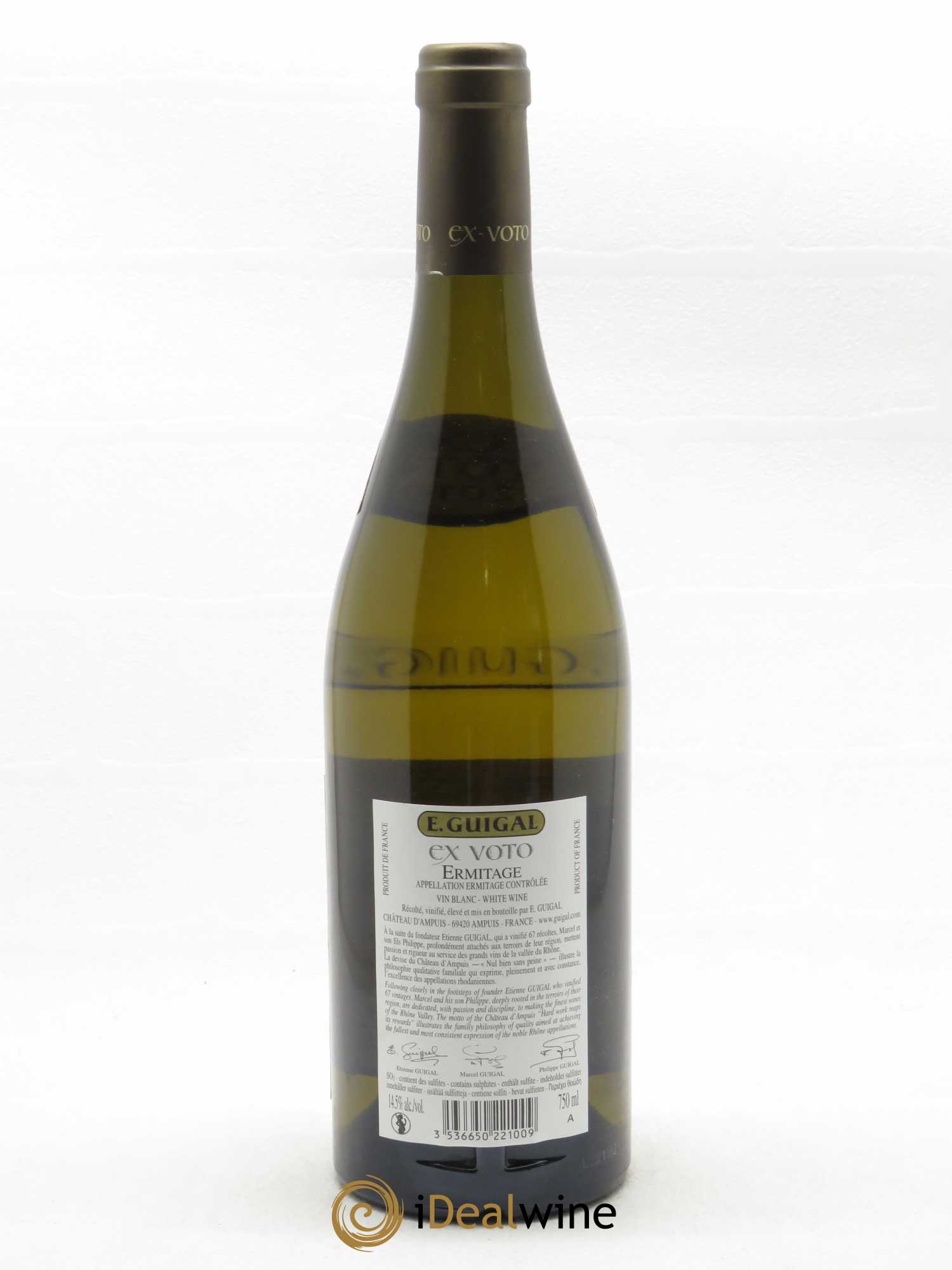Ermitage Ex Voto Guigal  2019 - Lot de 1 Bouteille
