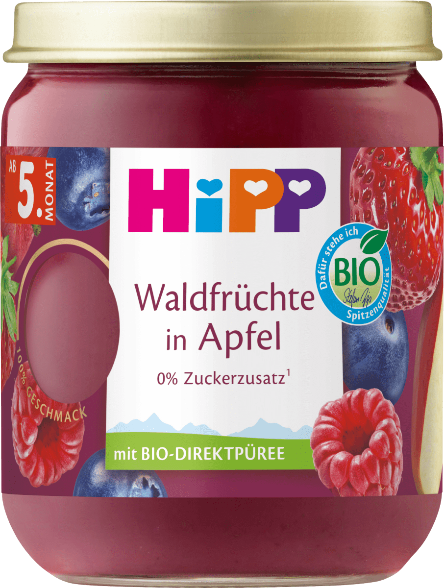 Früchte Waldfrüchte in Apfel, 5. Monat, 160 g, 160 g