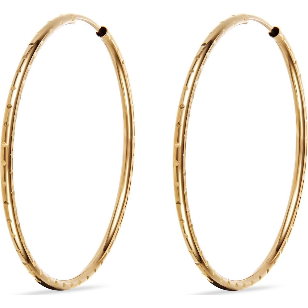 FAVS Créoles 375 Or jaune Boucles d'oreilles