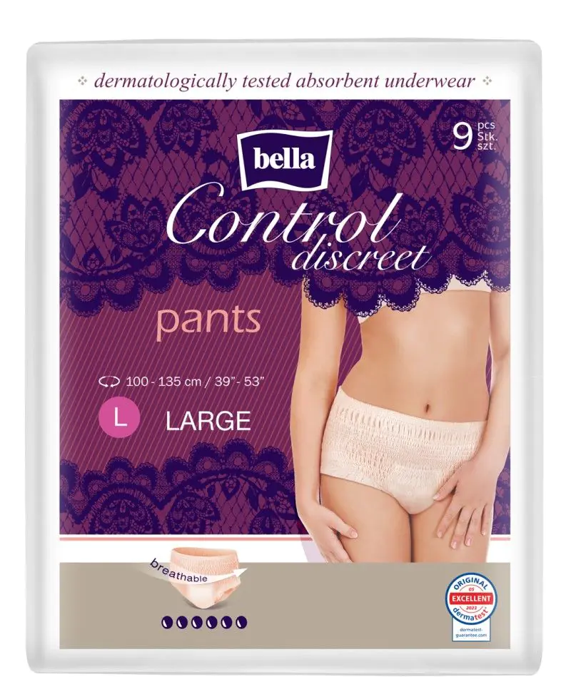 Bella Control Pants - Upijajuće gaćice veličina L 9 kom.