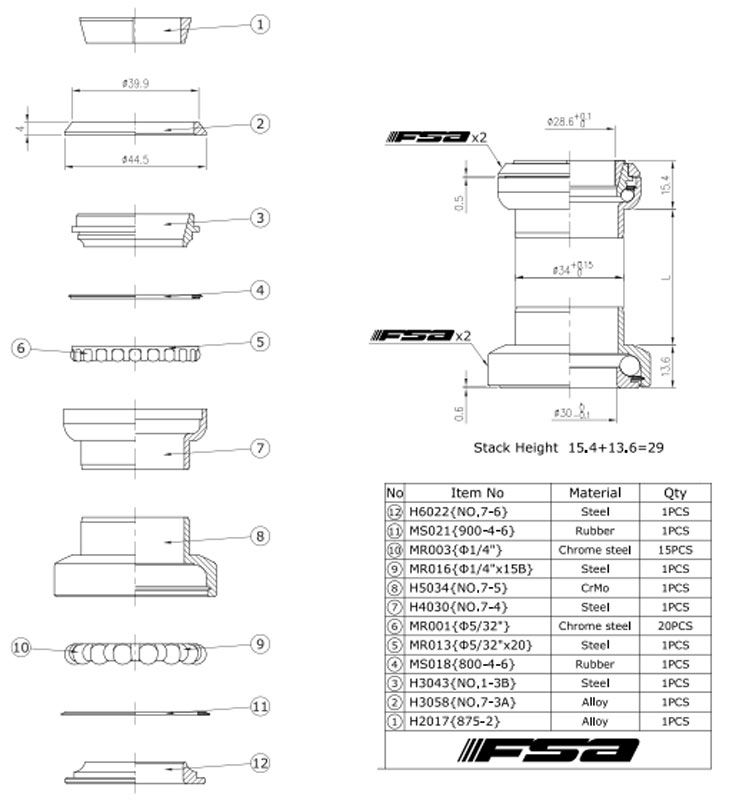 FSA NO.7 The Pig Steuersatz kaufen | Bike-Discount