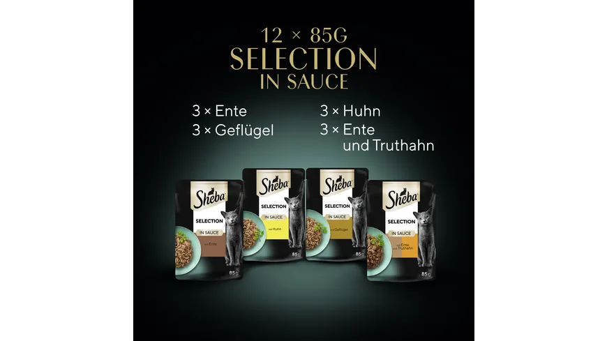 SHEBA® Selection in Sauce Geflügel Variation Portionsbeutel 1020 g