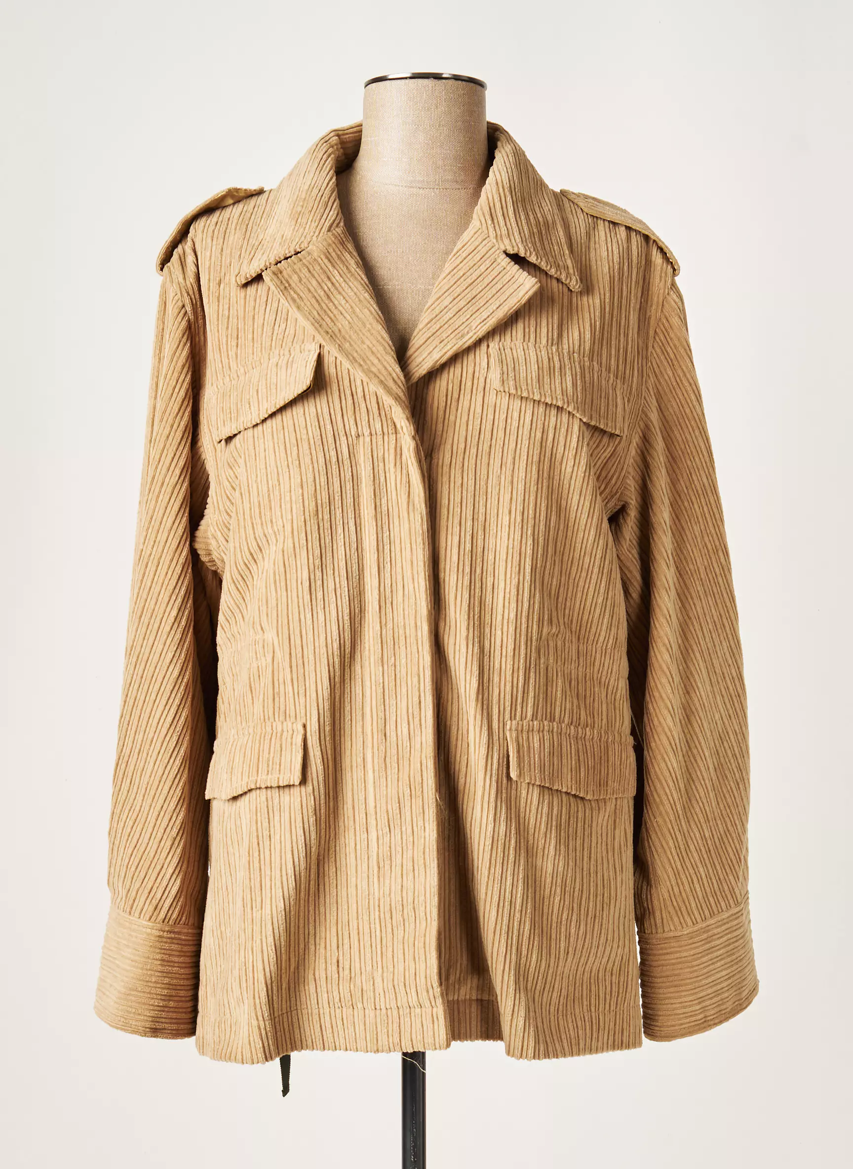 Ines De La Fressange Vestecasual Femme couleur beige