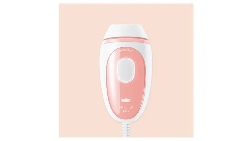 BRAUN Mini-IPL-Haarentfernungsgerät Silk-expert Pro PL1000 Pink, Weiß
