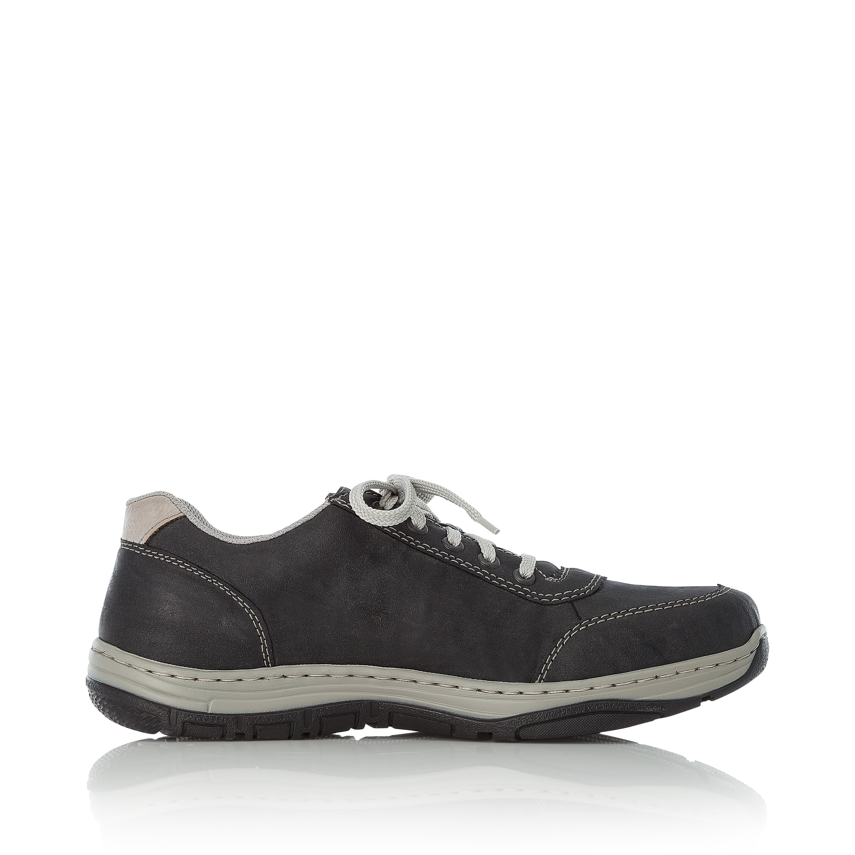 Rieker Herren Schnürschuhe stahlgrau-weiß