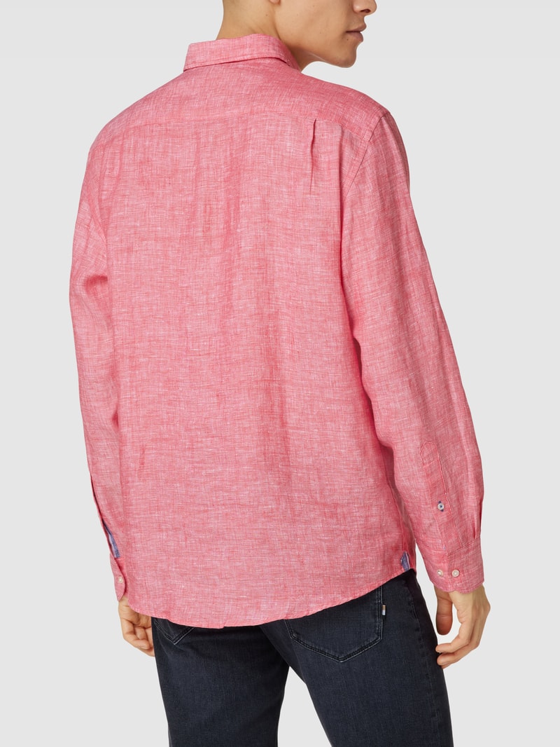 Freizeithemd mit Button-Down-Kragen in rot