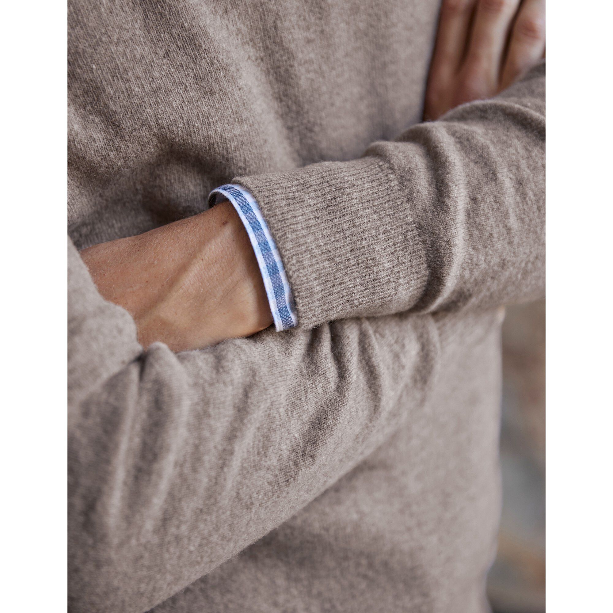 Pull col rond 80% laine