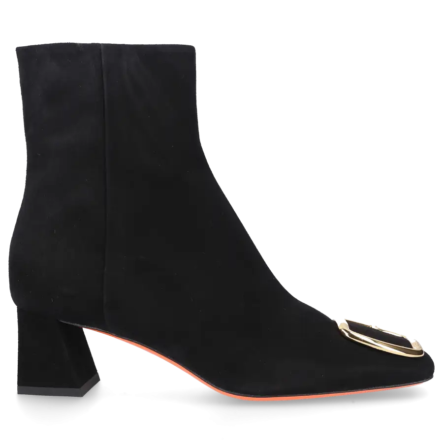 Santoni - Stiefeletten 70230 Veloursleder - schwarz