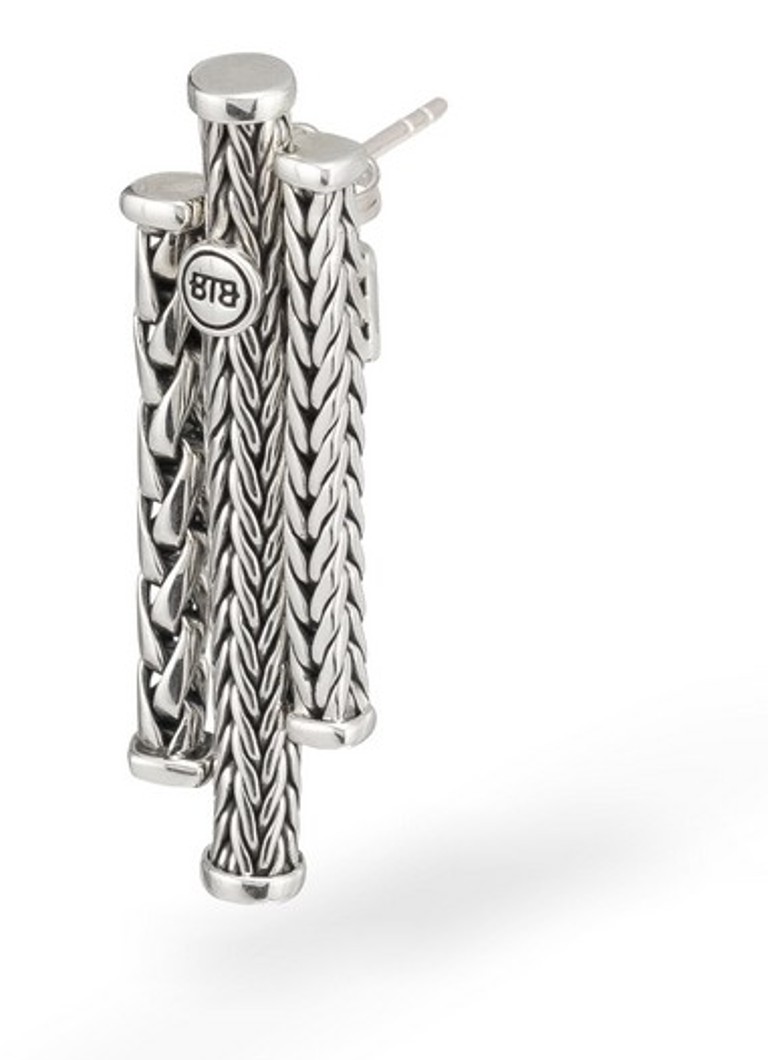 Buddha to Buddha Triple Mini Single Earrings in Silver