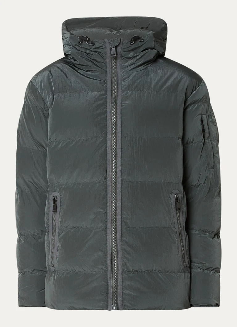 Airforce Morris puffer jacket with zip pockets