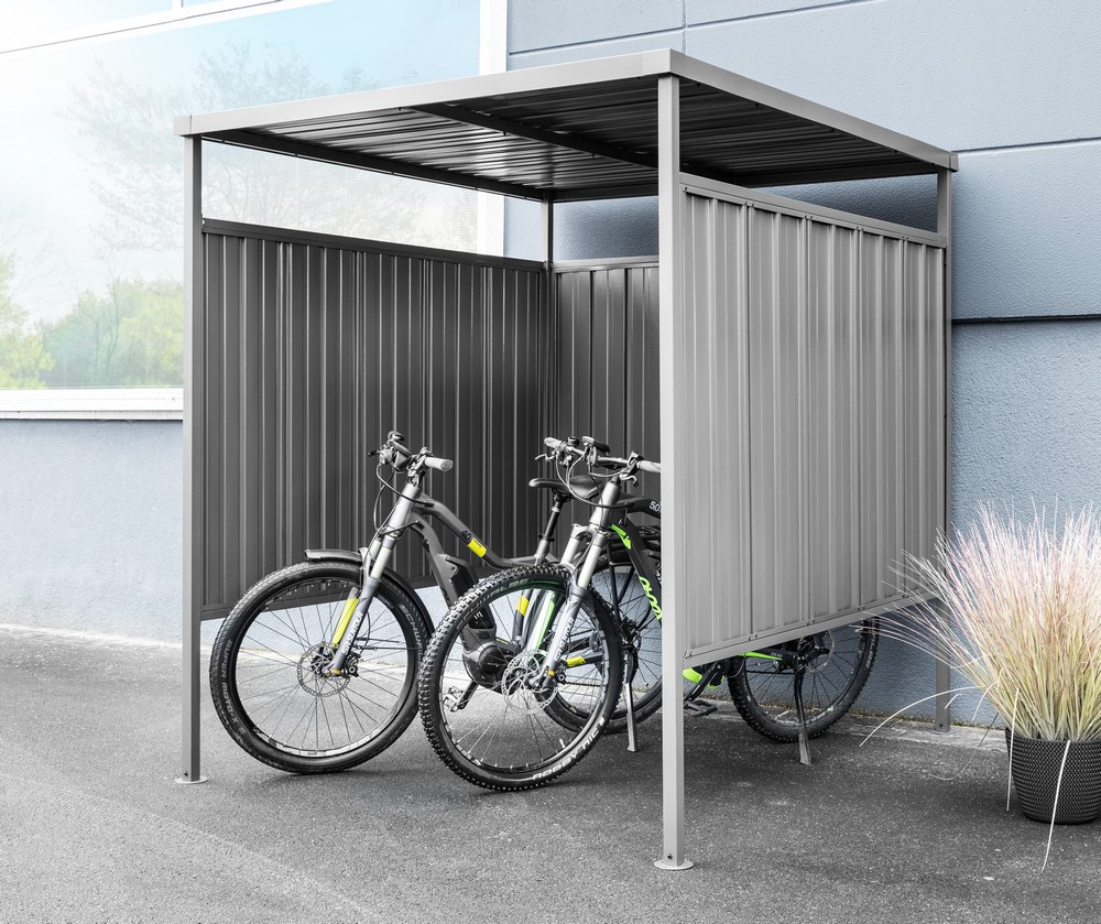 HC Garten & Freizeit Fahrrad- und Raucherunterstand - Anthrazit