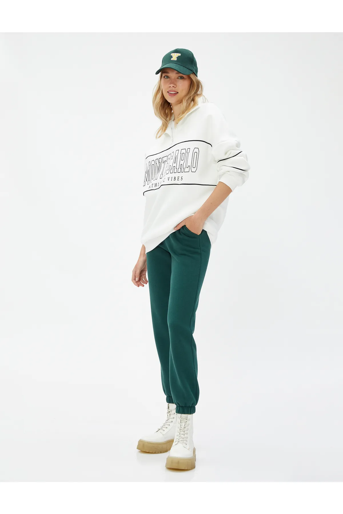 Koton  Jogger-Jogginghose mit elastischem Bund und Taschendetail