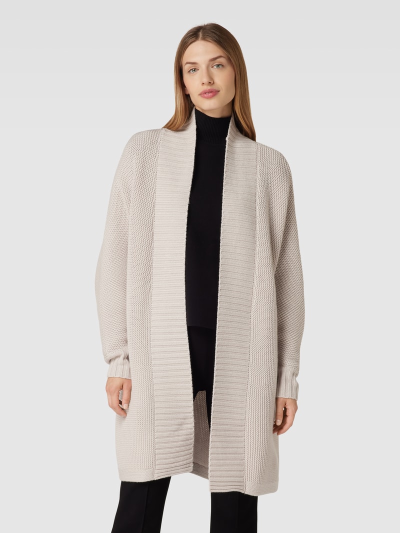 Cardigan mit offener Voderseite in taupe