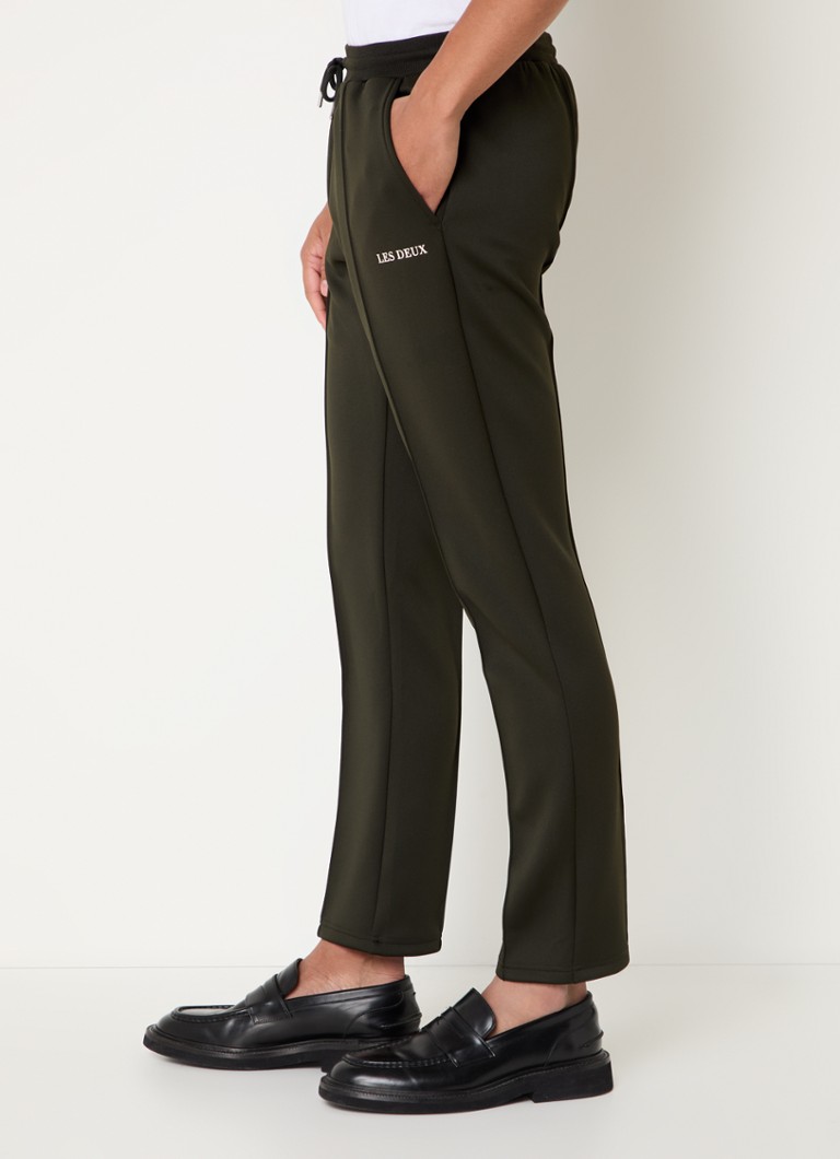 Les Deux Ballier slim fit track pants with stitching pockets and logo