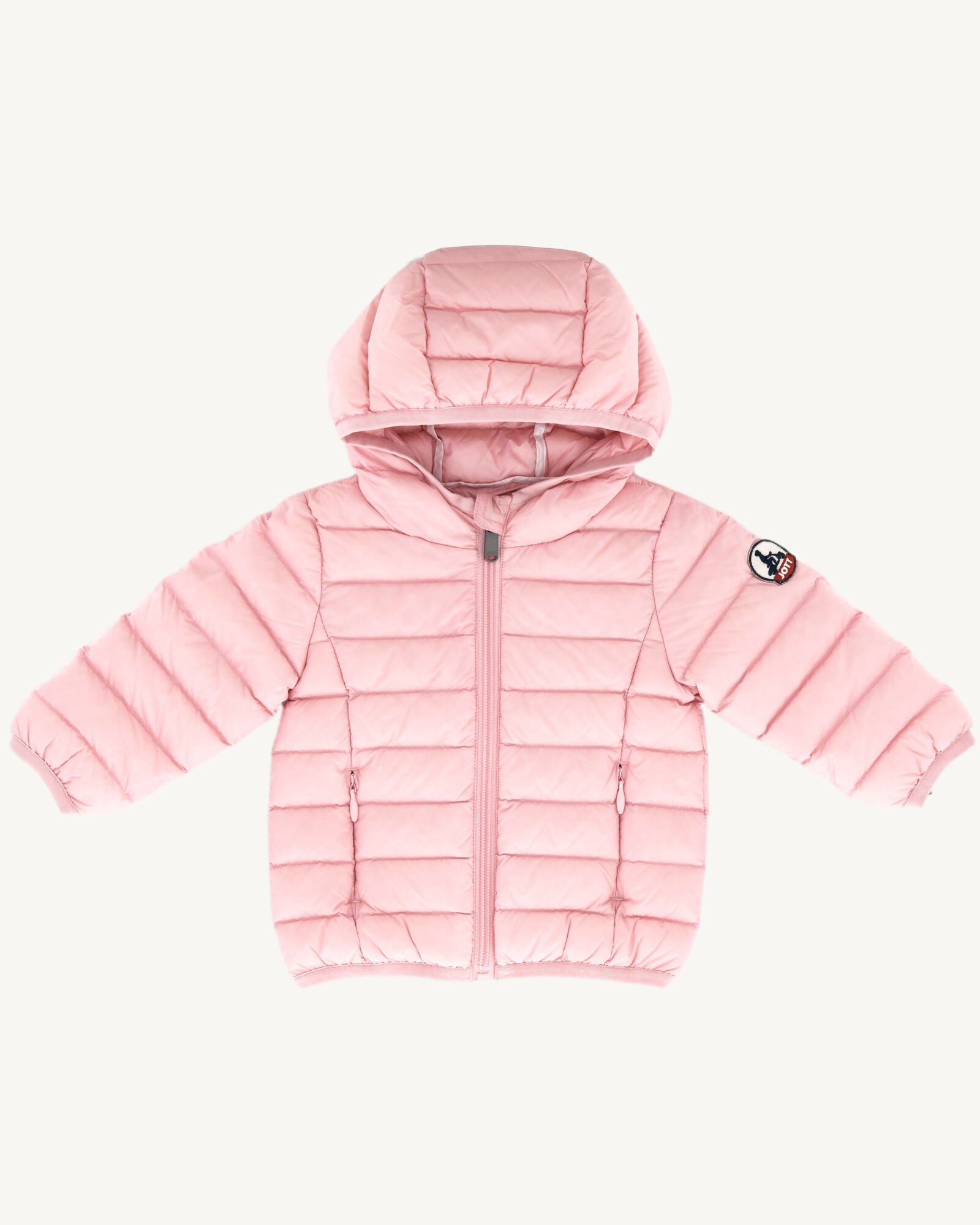 Doudoune à capuche bébé Rose pêche Camille