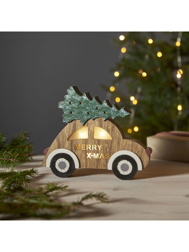 STAR Trading LED Deko-Leuchte Billy, warmweiß, Holz in Braun günstig kaufen onesize