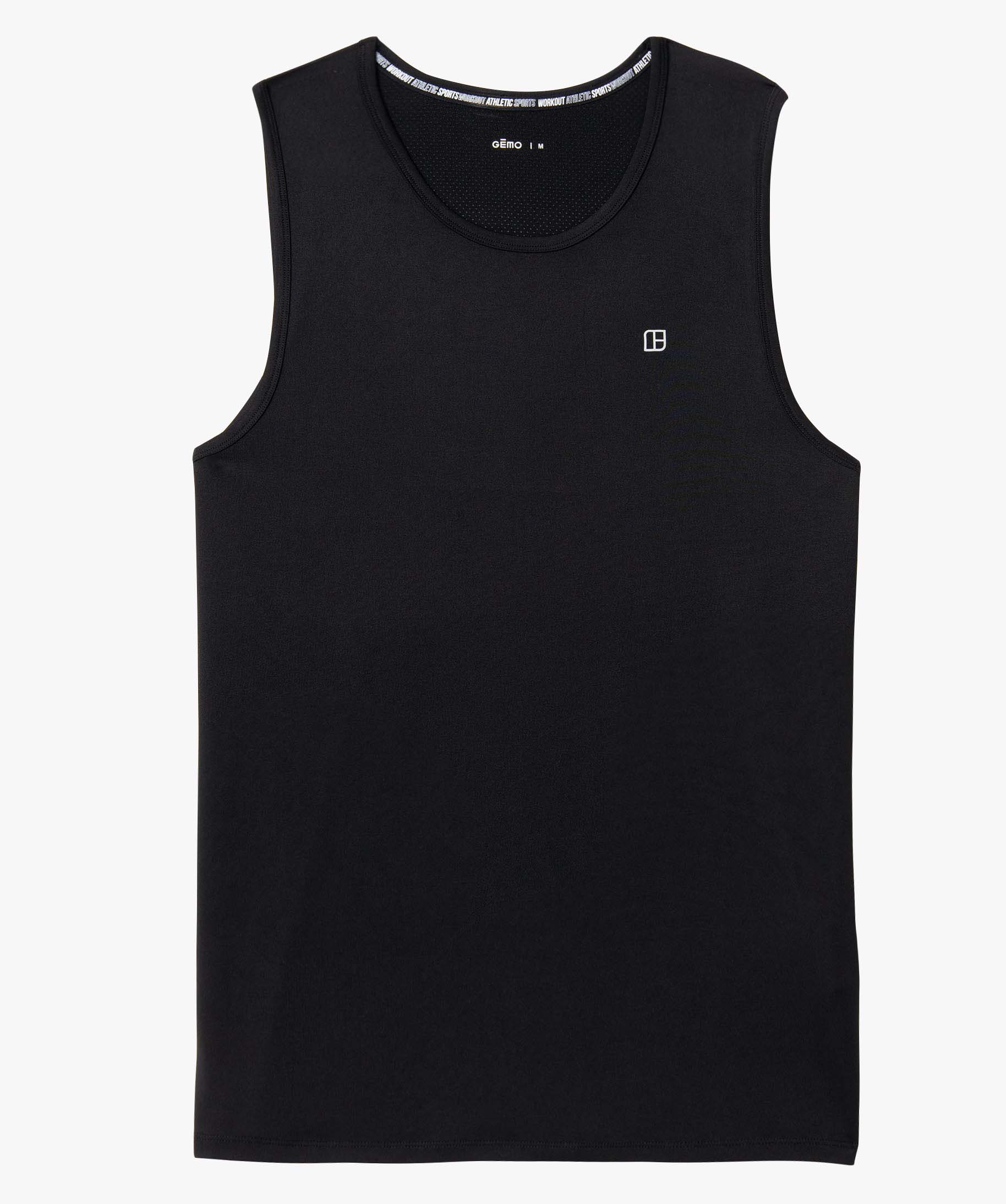 Débardeur homme en maille respirante noir | GEMO