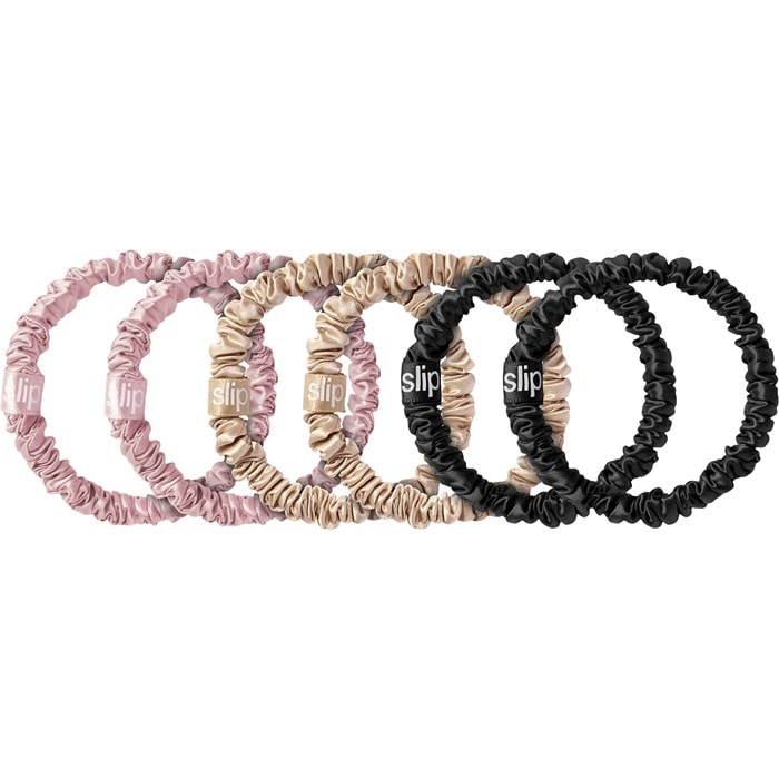 Pure Silk Skinny Hair Scrunchies Multi