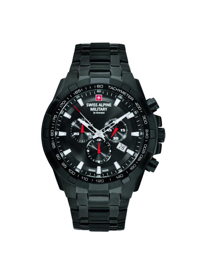 Swiss Military Quarzuhr 7043.9177SAM in schwarz günstig kaufen onesize