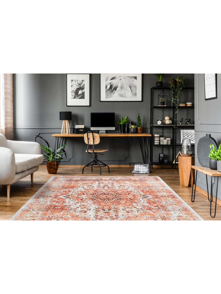 Arte Espina Teppich Rhodie in Orange / Beige günstig kaufen