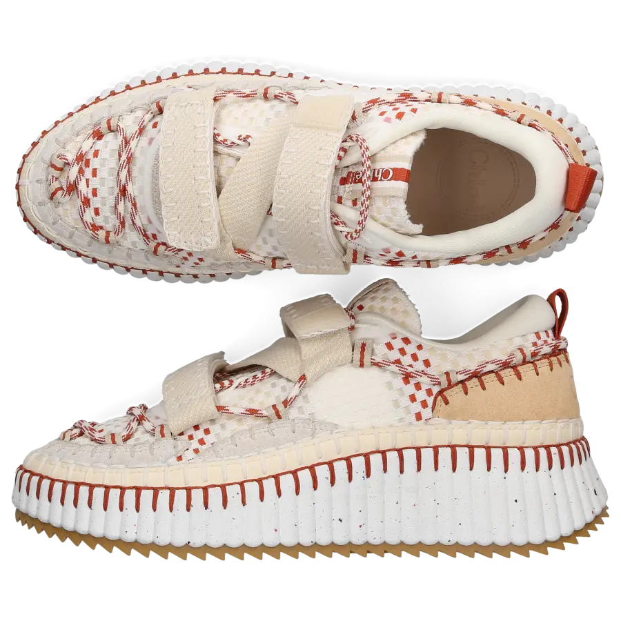 Chloé - Sneaker low NAMA Baumwolle - beige
