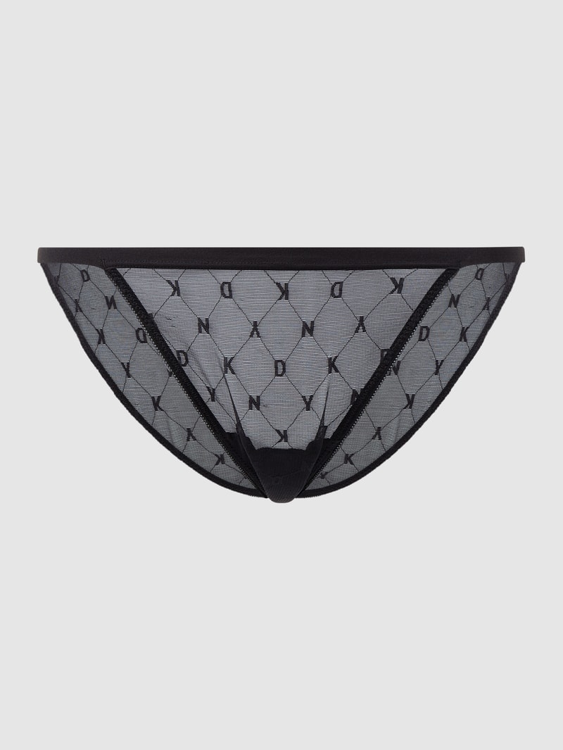 Slip aus Mesh in schwarz