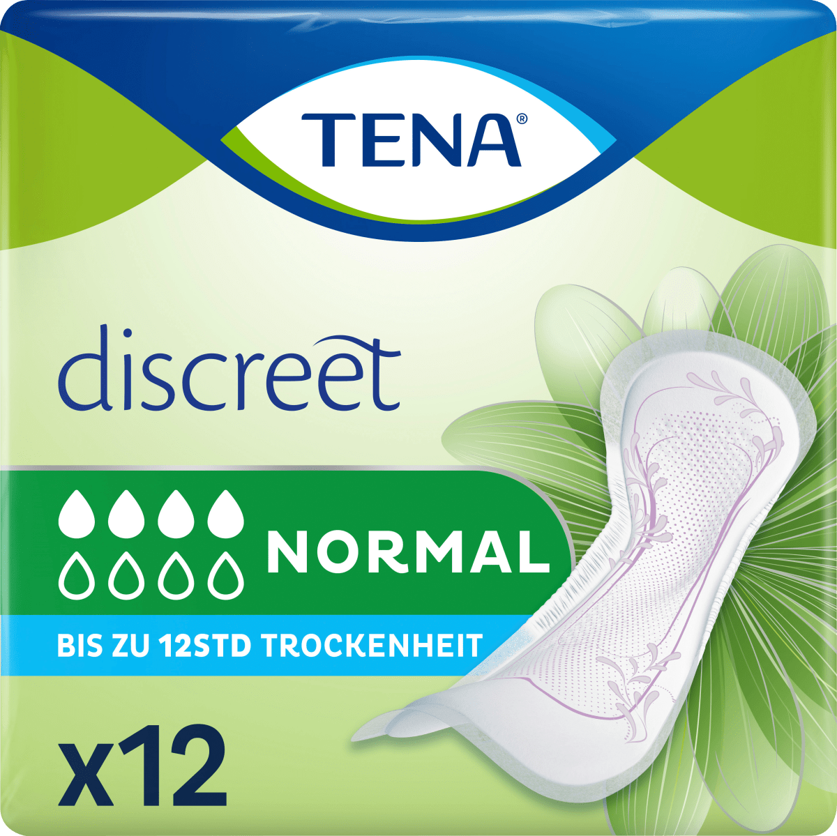 discreet Einlagen Inkontinenz Normal, 12 St
