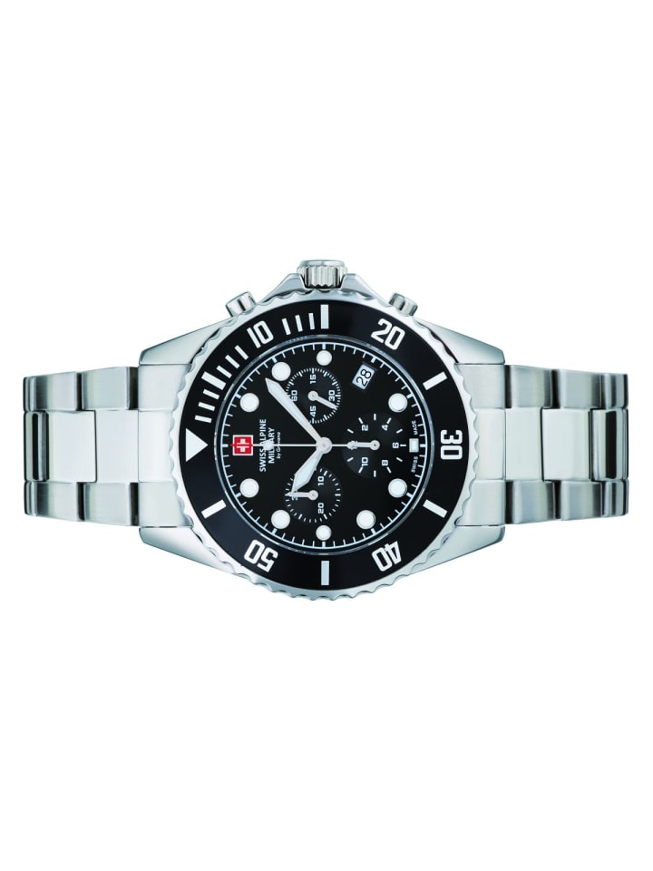 Swiss Military Quarzuhr 7053.9137SAM in Silber günstig kaufen onesize