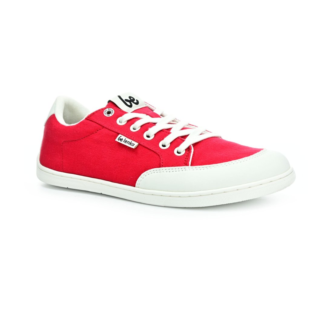 Be Lenka Rebound Red&White Barfußsneakers
