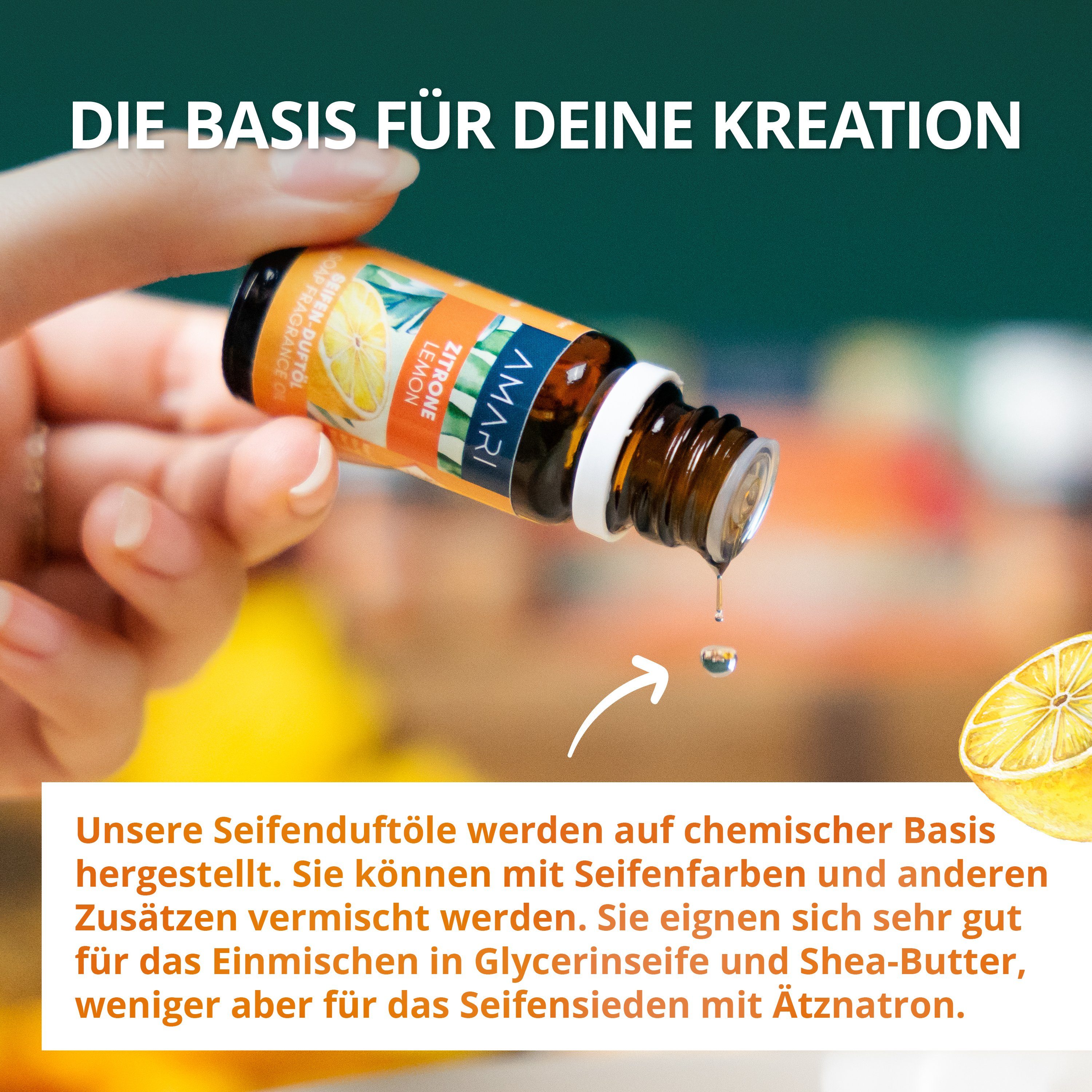 Amari Seifen-Set AMARI® Duftöl Set Fruchtig 5 ausgewählte Duftöle zur Seifenherstellung