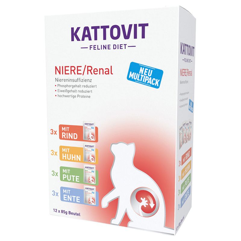 Kattovit Niere/Renal Pouch 24 x 85 g zu TOP-Preisen