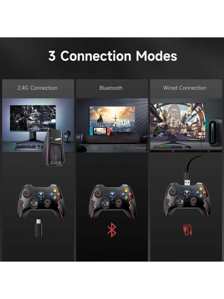 COFI 1453 9013 Pro Wireless-Controller mit Hall-Trigger Rot in Rot günstig kaufen 1