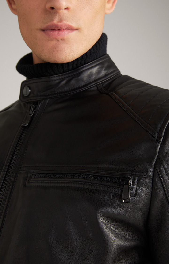 Lederjacke Baldo in Schwarz