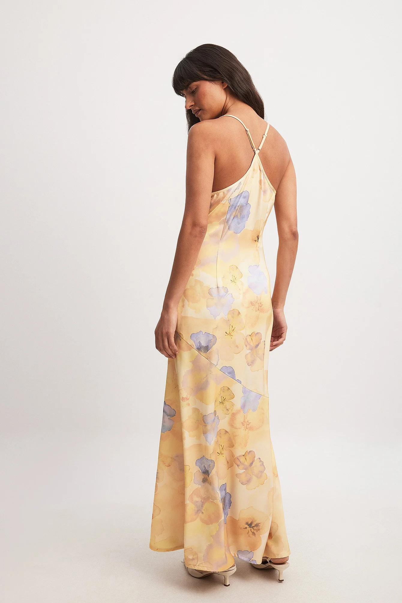 V-Neck Satin Slip Dress