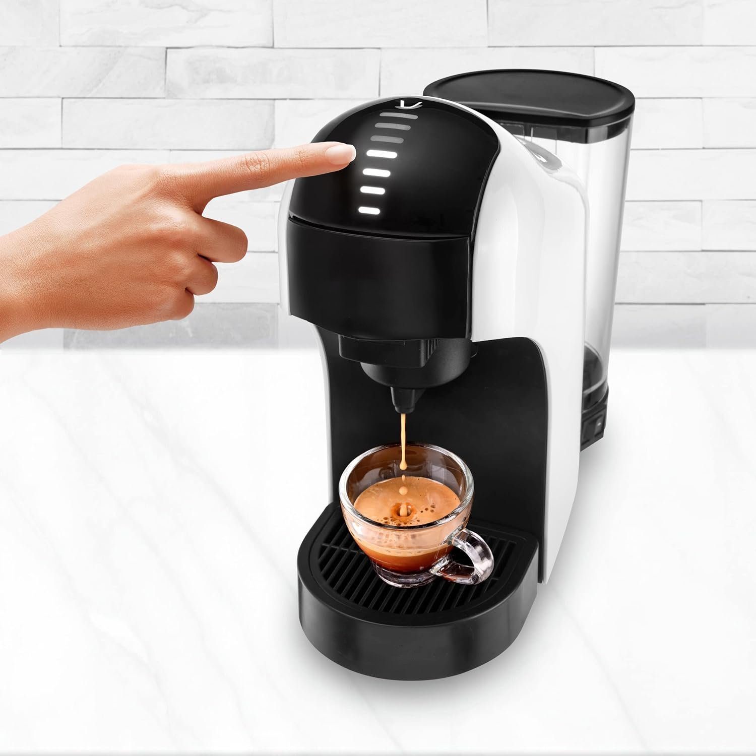 KREATE Kaffeemaschine mit Mahlwerk Kaffeemaschine mit Mahlwerk, Kaffeemühle, mit Digitaler Touch-Steuerung, 20 bar, Timer-Standby