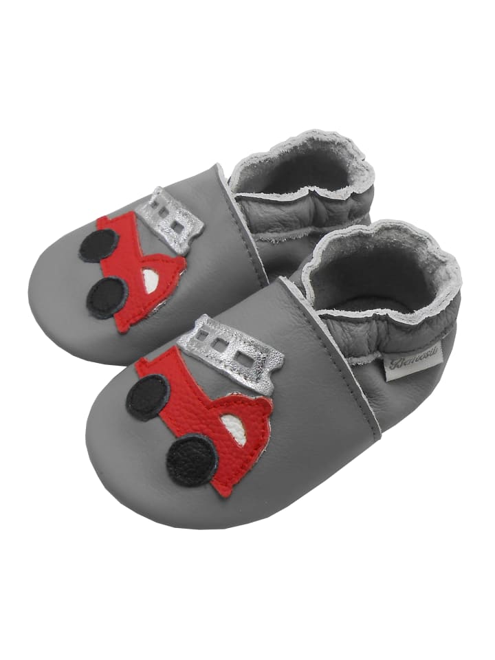 Yalion Leder-Krabbelschuhe 
